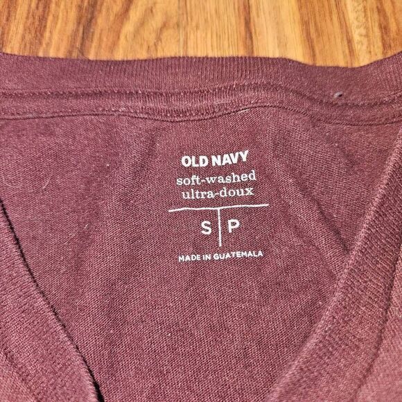 Old Navy Maroon Campfire Graphic Tee Mens Size Small - Picture 2 of 6